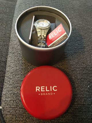 Relic Watch In Package Womens Silvertone Great Gift