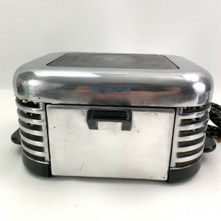 Vintage 1930s Art Deco Calkins T2 Breakfaster Bakelite Toaster Hot Plate