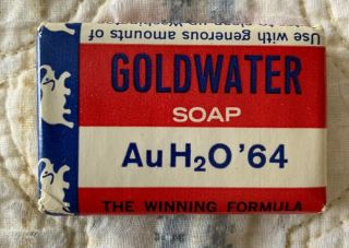 Vintage Auh2o 1964 Barry Goldwater Political Campaign Soap Elephant Republican
