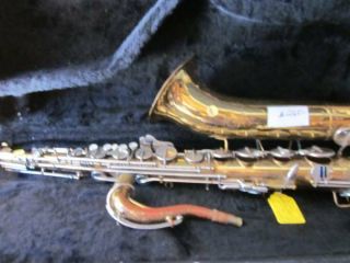 Vintage Selmer Tenor Sax W/mouthpiece & Hard Case As - Is Made In The Usa