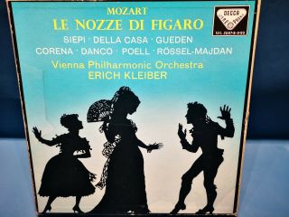 $decca Sxl 2087 - 90 Wbg Ed1 Erich Kleiber Mozart Le Nozze Di Figaro Vpo 4 Lp