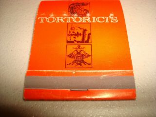 Rare Vintage Matches Tortorici 