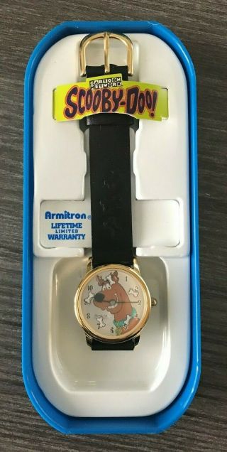 Vintage 1998 Scooby Doo Armitron Watch Water Resistant With Case