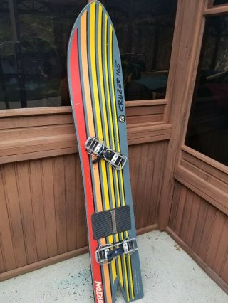 Vintage 80s Burton Cruzer Twin Fin 165 Snowboard Collectible 1986