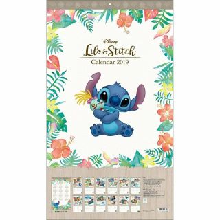 Wall Calendar 2019 Disney Lilo And Stitch Sunstar Stationery