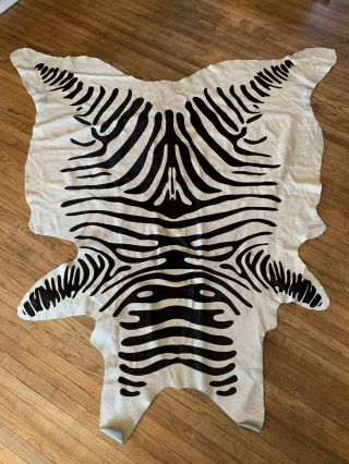 Authentic / Zebra Skin / Hide / Rug / Vintage / Pattern