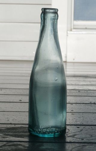 Aqua - Blue Straight Sided Coca - Cola Soda Bottle - Portland,  Me - (maine) - Tooled Top