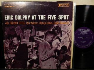 Eric Dolphy At The Five Spot V1 Lp Prestige Jazz Njlp 8260 Mono Rvg 1961