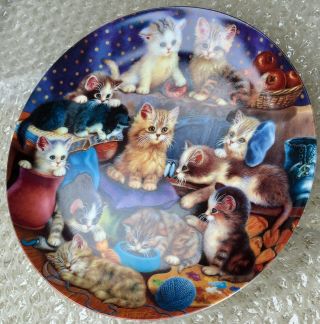 Litter Rascals Frisky Business Collector Plate Of Cats Kittens By Bradford