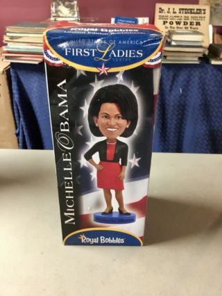 Royal Bobbles Limited Edition Michelle Obama Bobblehead - Old Stock