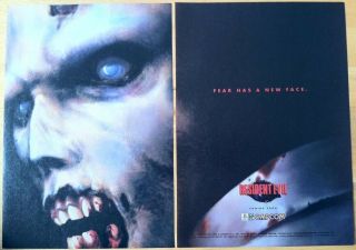 Resident Evil First Game Poster Ad Print Playstation Ps1 Retro