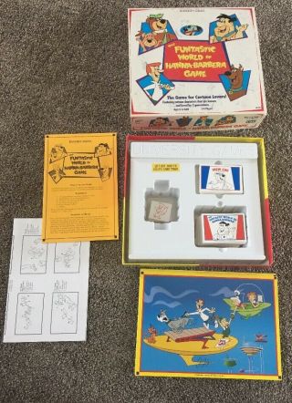 Vtg The Funtastic World of Hanna - Barbera Game 1993 Complete University Games 3