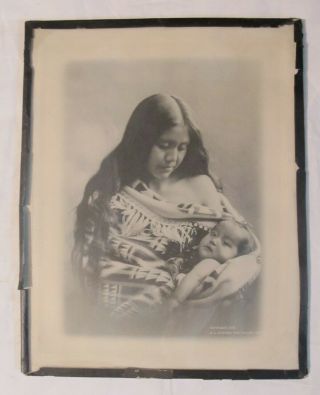 1905 B.  A.  Gifford The Dalles Oregon Indian Girl Photograph Print