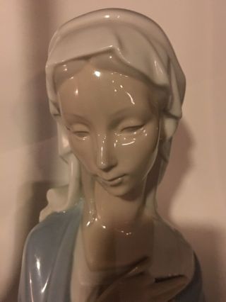 Lladro “madonna Head " Holy Mother,  Virgin Mary Bust Religion