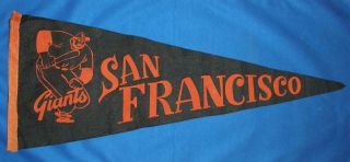 Vintage San Francisco Giants 27 " Felt Pennant
