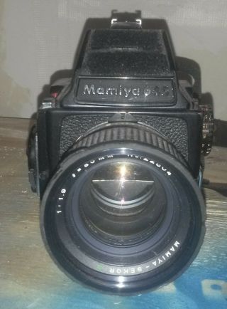 old vintage mamiya 645 1000s camera sekor 1:1.  9 80mm 22604 lens 2