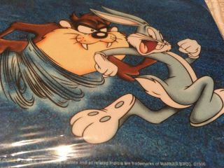 Vintage Warner Bros Looney Tunes Bugs Bunny Tasmanian Devil Mouse Pad 9 " X8 "