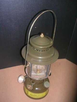 Vintage Us Quadrant Globe Gasoline Lantern Us Smp 1986 Camping Single Mantle
