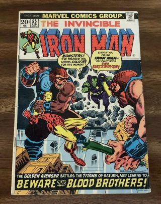 Invincible Iron Man 55 (1973) : Key Issue: 1st Thanos & Drax