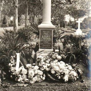 China Shanghai Graveyard Tomb Of The Vienna Resident Paul Abel - 1x Orig ≈ 1905