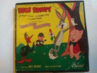 Vintage Capitol Records Presents Bugs Bunny - 3 Record Set 45 Rpm