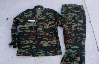 French Francophone Lizard Camouflage Camo Uniform Huge Size Sadf Special Forces
