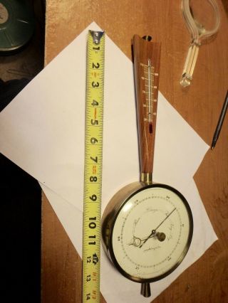 1956 Mid - Century Airguide Wall Thermometer/baraometer Model D - 176735