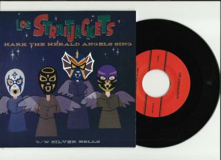 Los Straitjackets Hark Angels / Silver Bells Christmas 500 Made 7 Inch Vinyl 45