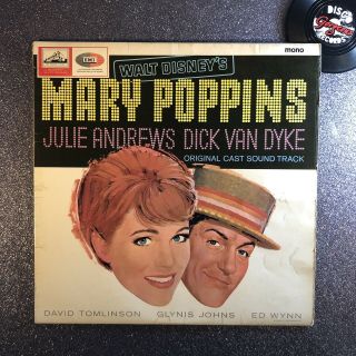 Mary Poppins • Walt Disney Movie Soundtrack • Vinyl Lp • Clp1794 • Ex - /ex -