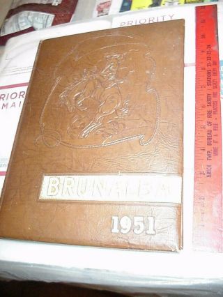 1951 Catasauqua Pa.  High School Yearbook Brunalba,  Korean War Era