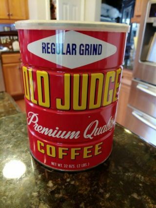 Old Judge Coffee 2 Lb Tin Can