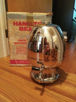 Vintage Hamilton Beach Buffet Party Percolator Coffee Maker W/ Box