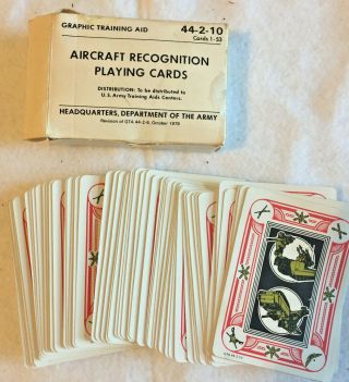 Post - Vietnam Era Aircraft Recognition Playing Cards issued to Military 2