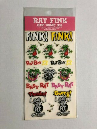 Rat Fink Stickers Temp Tattoos Weird - Ohs Cards Ratfink Decals Stickers Mooneyes