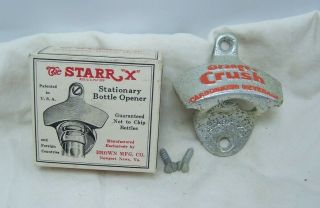 Vintage Orange Crush Starr X Cast Iron Bottle Opener