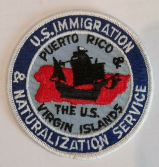 Obsolete Patch: U.  S.  Immigration & Naturalization Service Puerto Rico And Usvi