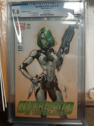 Guardians Of The Galaxy 4 - J.  Scott Campbell Variant Cover - Cgc 9.  6 - 2013