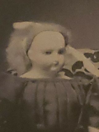 Civil War Era Bisque Doll Gem Tintype CDV Mount Le Roy ' s Newburgh,  NY 2