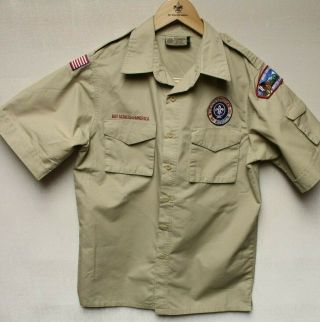 B6 Bsa Scout Uniform Shirt,  Size Mens Small,  Blue Ridge Council