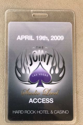 2009 Vip Pass The Joint At The Hard Rock Hotel Las Vegas 