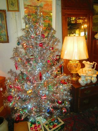 Silver Forest Vintage Aluminum Christmas Tree 6 Feet
