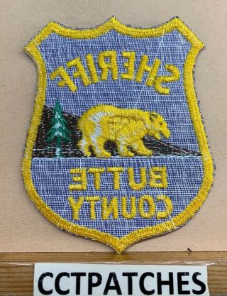 VINTAGE BUTTE COUNTY,  CALIFORNIA SHERIFF (POLICE) SHOULDER PATCH CA 2