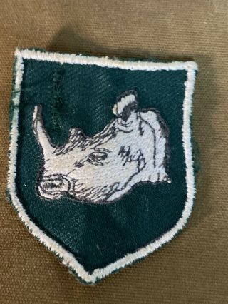 Rhodesian Army 2nd Brigade Rhino Patch Orginal Bush War Item