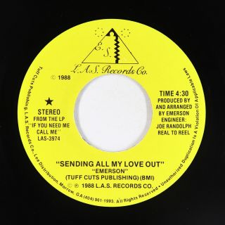 Modern Soul 45 - Emerson - Sending All My Love Out - L.  A.  S.  - Vg,  Mp3