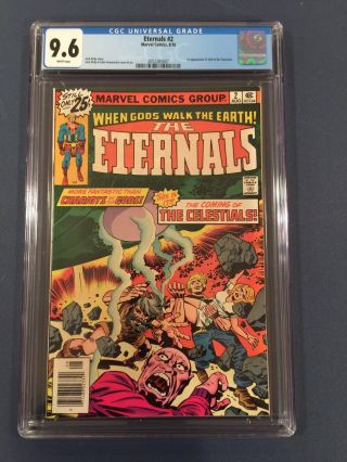 Eternals 2 Cgc 9.  6 Nm 1st Appearance Of Ajak & The Celestials White Pages