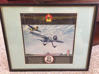 4 - 1930’s Vintage Cleveland Air Race Prints At Hopkins,  Aviation Airplane