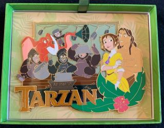 2019 Disney D23 Expo Wdi Mog Tarzan Jumbo Pin 20th Anniversary Pin Le 200