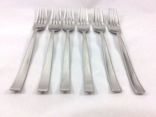 Set of 6 J A Henckels Intn ' l HEN72 Stainless 18/10 China Dinner Forks 8 1/8 
