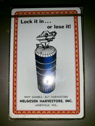 Vintage A.  O.  Smith Harvestore Silo Playing Cards