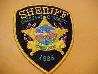 Gilliam County Oregon Police Patch Shoulder Size